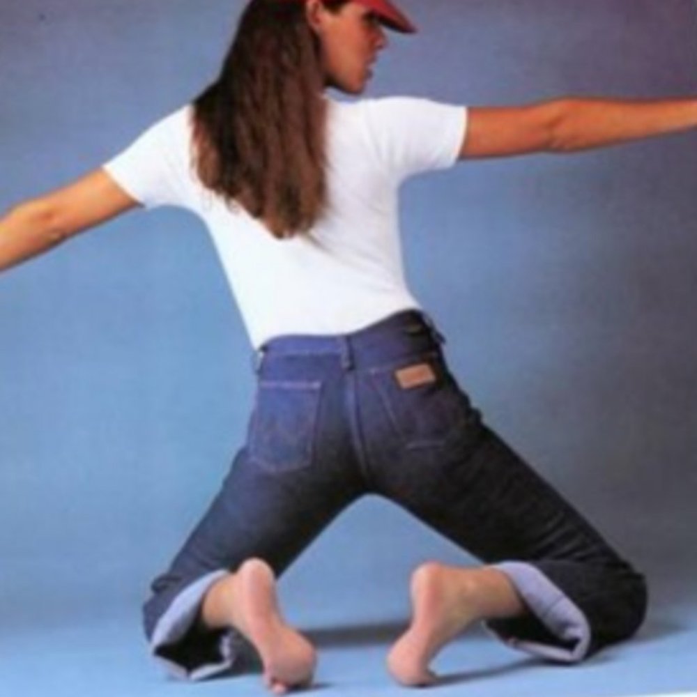 Wrangler Vintage High Waisted Blue Jeans
